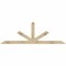Ekena Millwork Saratoga Rough Sawn Timber Gable Bracket, Douglas Fir, 84"W x 28"H x 4"D x 4"F, 8/12 Pitch GBW084X28X0404SAR00RDF - alternate 1